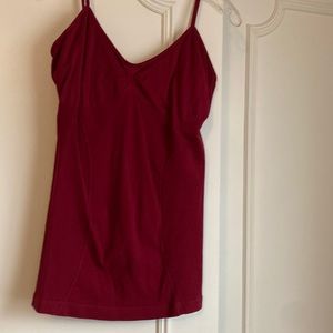 A wine color knit camisole size M
